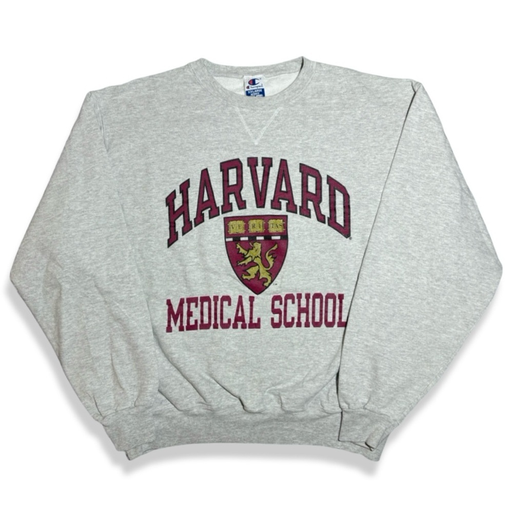 Vintage 90s Champion Harvard Medical School Crewneck Sweatshirt - Picture 1 of 3